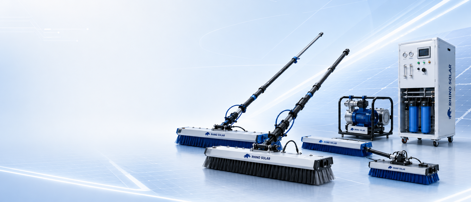 RHINOPOLE electric brush, pump, and RO cleaning kit